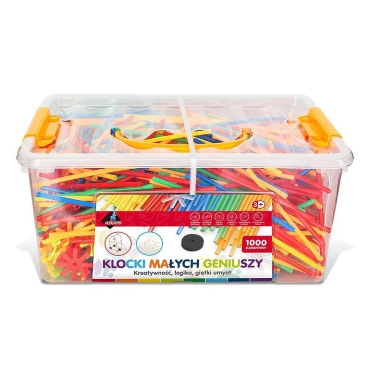 Klocki słomki MIDI 1000 elementów