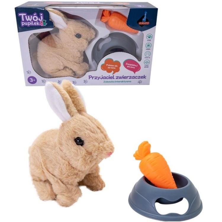 Króliczek na baterie z akcesoriami