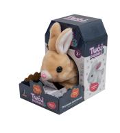 Króliczek na baterie brązowy