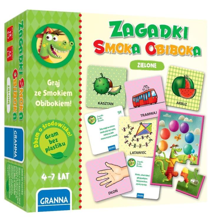 Zagadki Smoka Obiboka zielone GRANNA