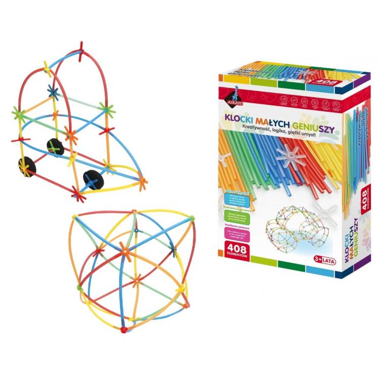 Klocki słomki MIDI 408 elementów