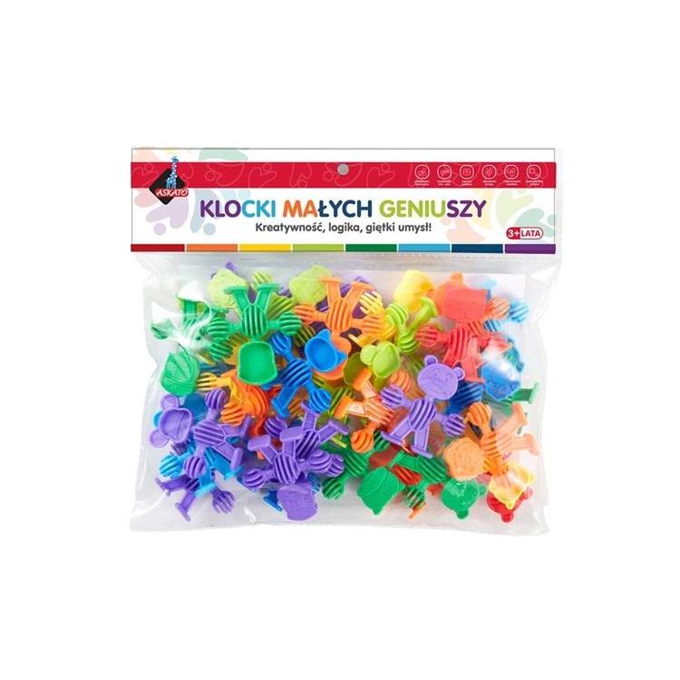 Klocki małych geniuszy - Zwierzątka 34 elementy