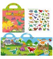 Książeczka z naklejkami - dinozaury