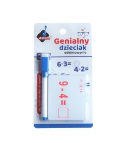 Genialny dzieciak - fiszki matematyczne odejmowan.