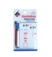 Genialny dzieciak - fiszki matematyczne odejmowan.