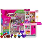 Kuchnia z akcesoriami różowa