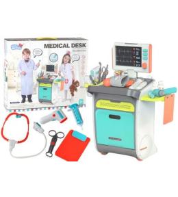 Zestaw małego doktora wózek lekarski RTG EKG