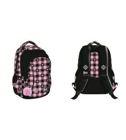 Plecak 3 komorowy BP26 Pink Checkered