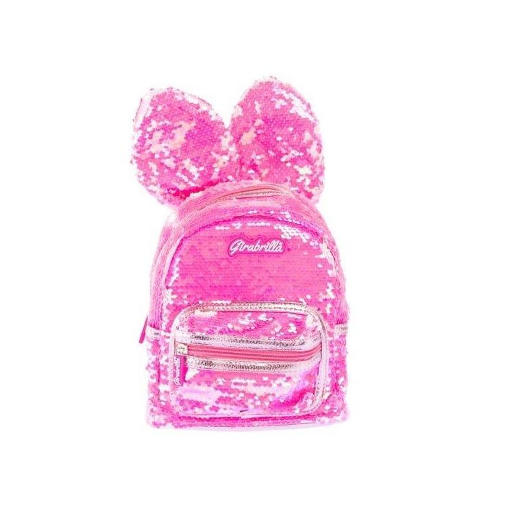 Girabrilla plecak cekinowy króliczek róż