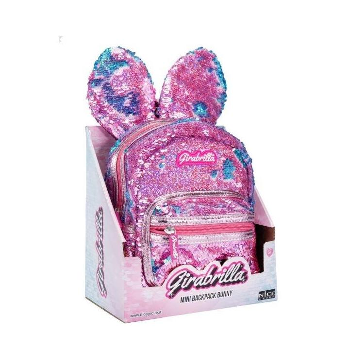 Girabrilla plecak cekinowy króliczek fiolet