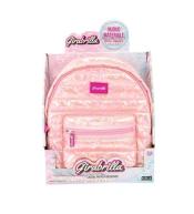 Plecak puff jasno różowy 22cm