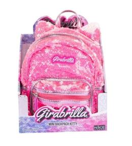 Plecak cekinowy Kotek różowy