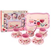 Zestaw do herbaty 12el różowy
