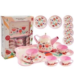 Zestaw do herbaty filiżanki imbryk spodki 14el