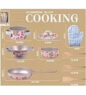 Zestaw metalowych garnków