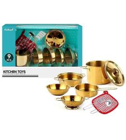 Zestaw metalowych garnków 36,5x11x23,5cm