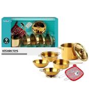 Zestaw metalowych garnków 36,5x11x23,5cm