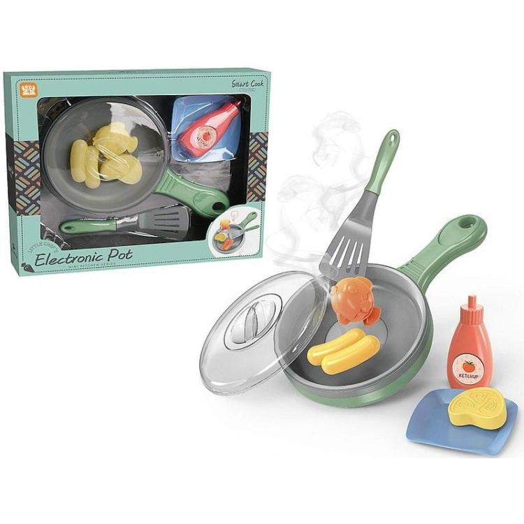 Patelnia na baterie z zestawem śniadaniowym