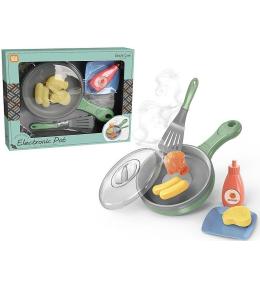 Patelnia na baterie z zestawem śniadaniowym