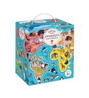 Puzzlove CzuCzu Zwierzęta Mapa Świata 60el.