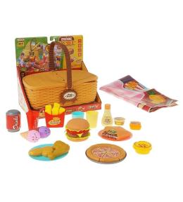 Zestaw piknikowy w koszyku