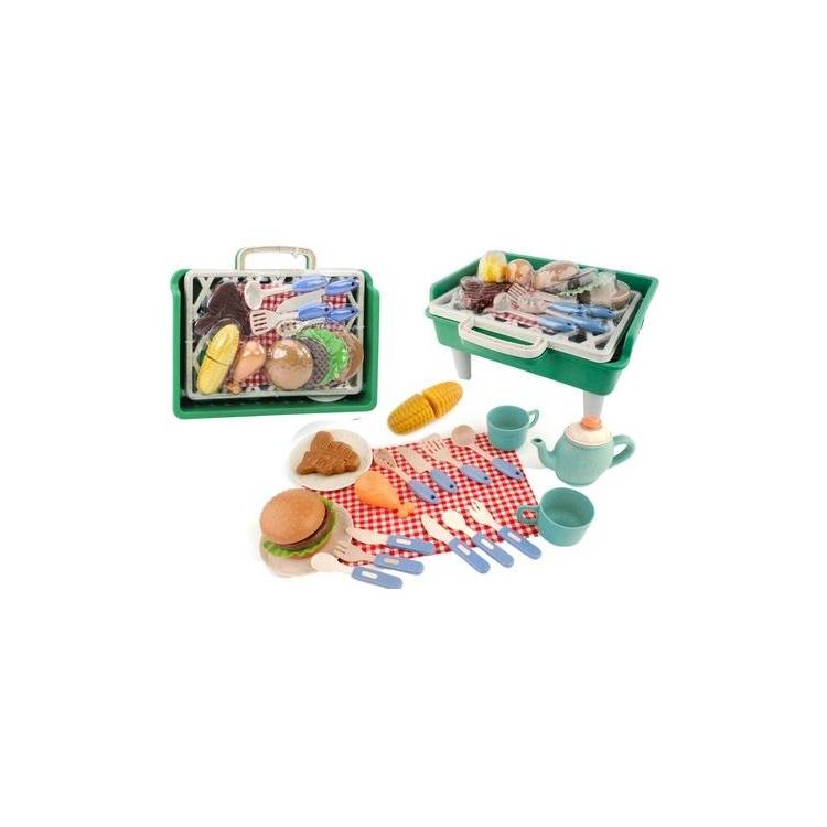 Zestaw do grillowania jedzenie, sztućce