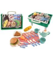 Zestaw do grillowania jedzenie, sztućce