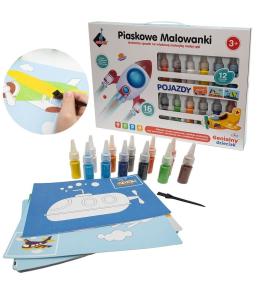 Genialny dzieciak. Piankowa wyklejanka Pojazdy