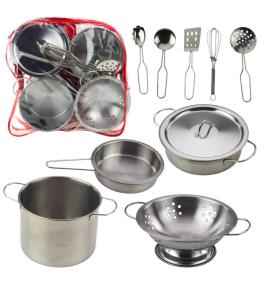 Zestaw kuchenny metalowy 12el