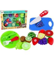 Zestaw owoców do krojenia z akcesoriami