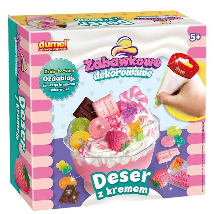 Zabawkowe dekorowanie Deser z kremem