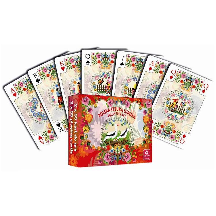 Karty do gry Polska Sztuka Ludowa podwójne