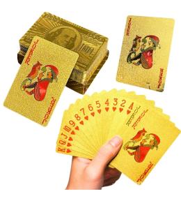 Karty eleganckie banknot dolar złote talia