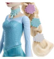 Blond warkocz Elsy z Disney Frozen ozdobiony kolorowymi spinkami