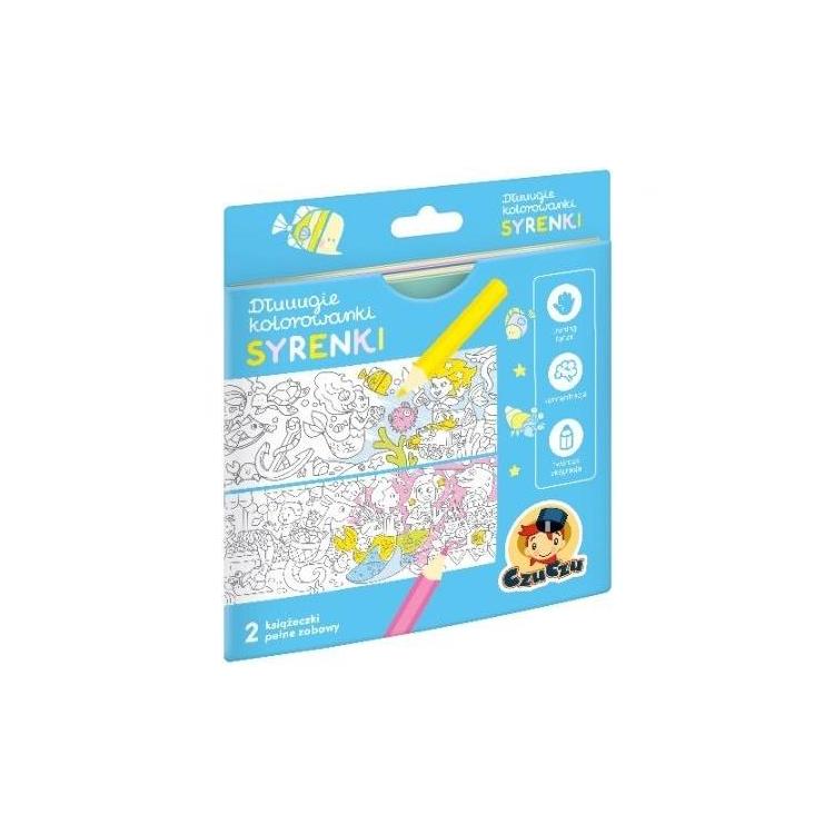 Dłuuugie kolorowanki Syrenki