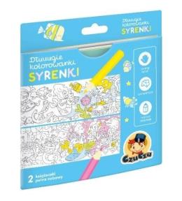 Dłuuugie kolorowanki Syrenki