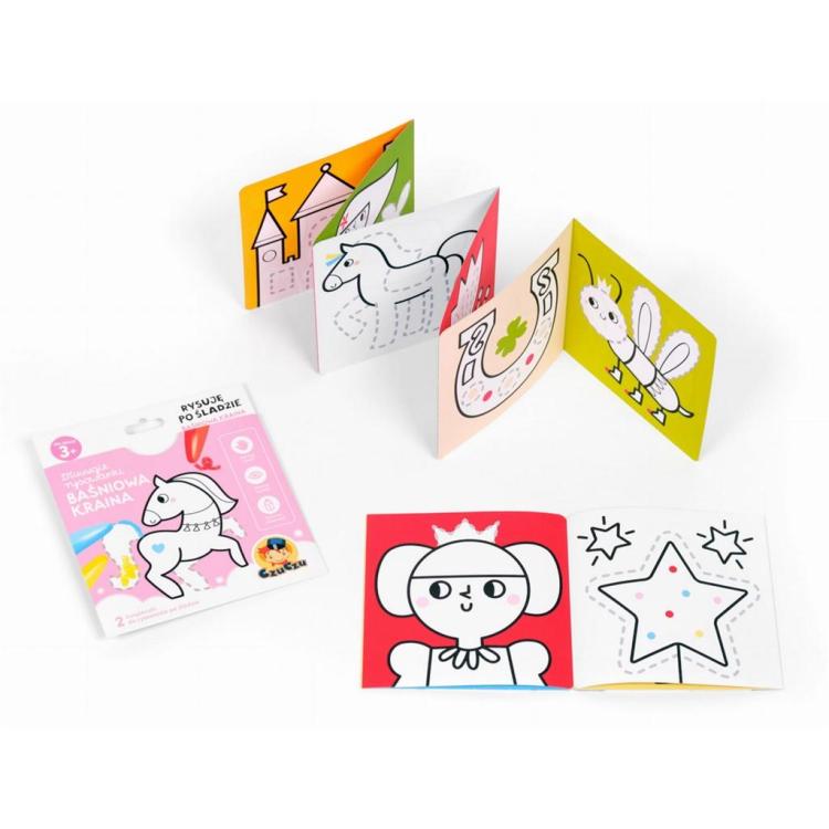 Długie rysowanki 3+ Rysuję po śladzie. Baśniowa...