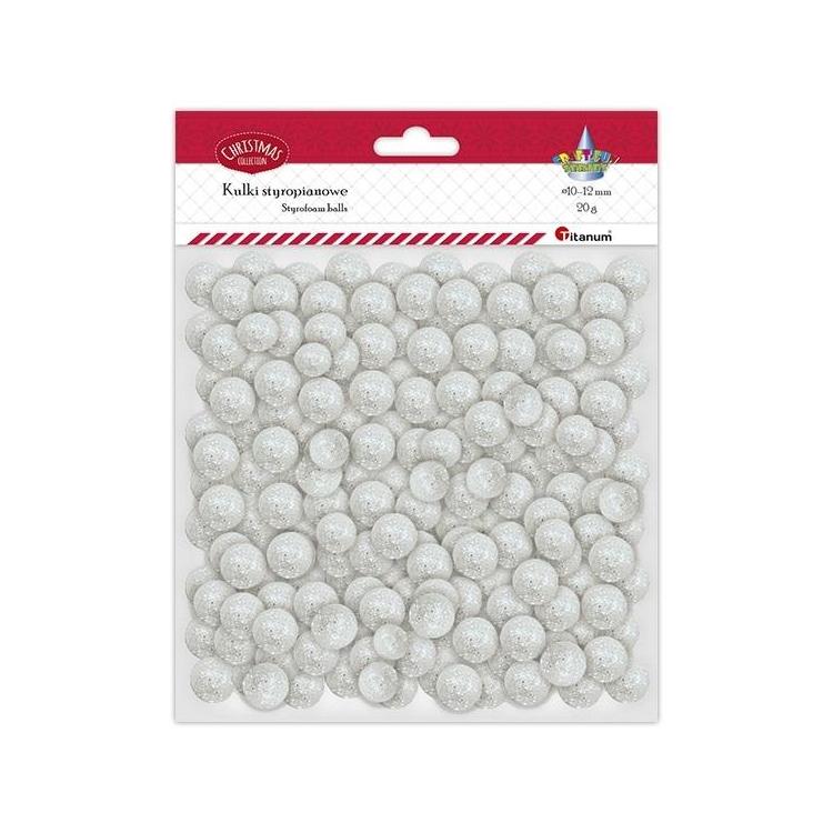 Kulki styropianowe mix białe 20g