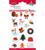 Naklejki świąteczne filcowe 17szt