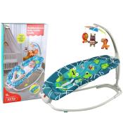 Leżaczek bujaczek 2w1 Żabka dźwięki wibracje