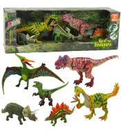 Zestaw figurek Dinozaury ruchome nogi paszcze 6szt
