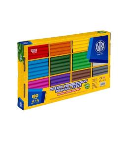 Zestaw przedszkolny Plastelina 12 kolorów 180szt