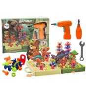 Klocki konstrukcyjne do skręcania z wiertarką Dino