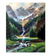 Malowanie po numerach - 40x50cm Potok w górach