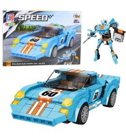 Klocki konstrukcyjne Auto z napędem Robot 2w1 336e