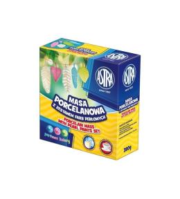Masa porcelanowa + 3 kolory farb perłowych ASTRA