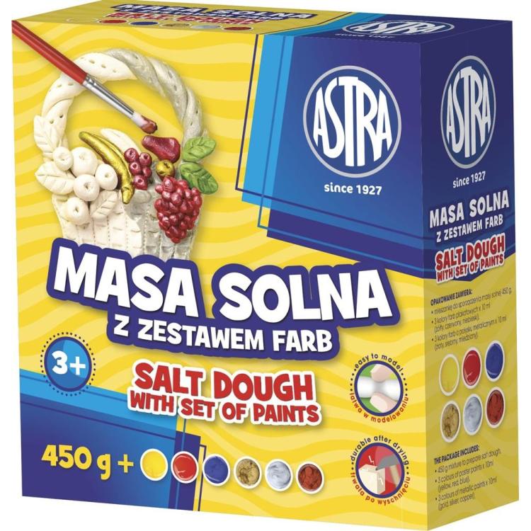 Masa solna 450g + farby ASTRA