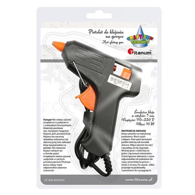 Pistolet do klejenia na gorąco 10W na klej 7mm