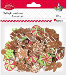 Naklejki piankowe mix pierniczki 120szt.