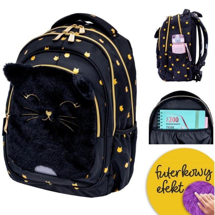 Plecak Astrabag Fluffy Kitty Black AB330